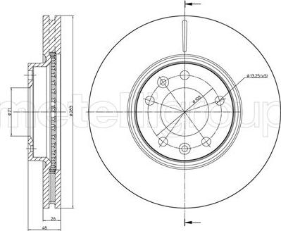 Fri.Tech. BD1457 - Спирачен диск vvparts.bg