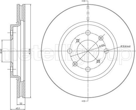 Fri.Tech. BD1462 - Спирачен диск vvparts.bg