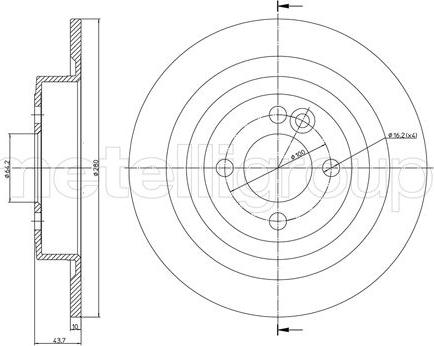 Fri.Tech. BD1418 - Спирачен диск vvparts.bg