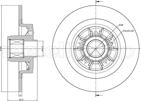 Fri.Tech. BD1485 - Спирачен диск vvparts.bg