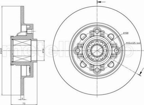 Fri.Tech. BD1480 - Спирачен диск vvparts.bg