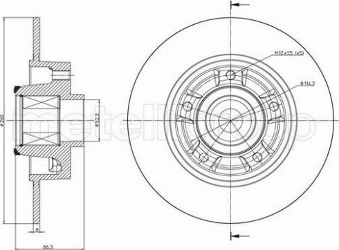 Fri.Tech. BD1432 - Спирачен диск vvparts.bg