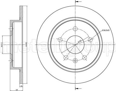 Fri.Tech. BD1425 - Спирачен диск vvparts.bg