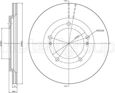 Fri.Tech. BD1516 - Спирачен диск vvparts.bg