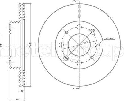 Fri.Tech. BD1582 - Спирачен диск vvparts.bg