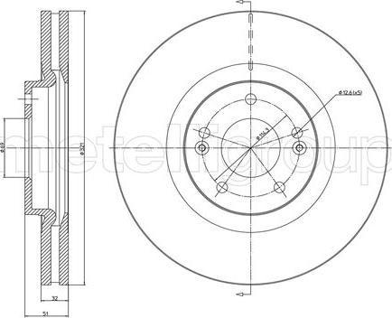 Fri.Tech. BD1533 - Спирачен диск vvparts.bg