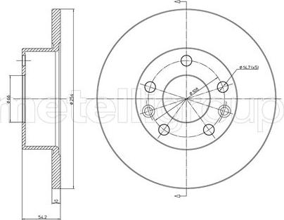 Fri.Tech. BD1575 - Спирачен диск vvparts.bg