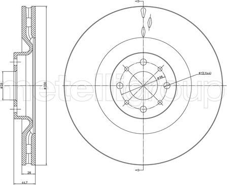 Fri.Tech. BD1645 - Спирачен диск vvparts.bg