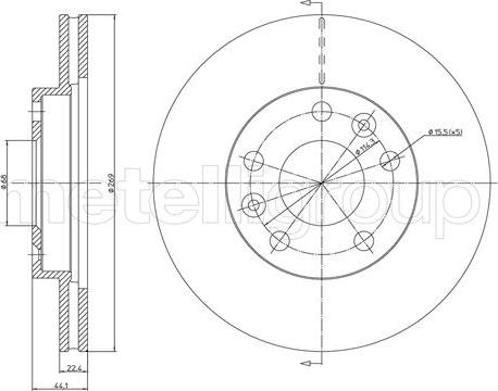 Fri.Tech. BD1643 - Спирачен диск vvparts.bg