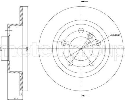 Fri.Tech. BD1656 - Спирачен диск vvparts.bg