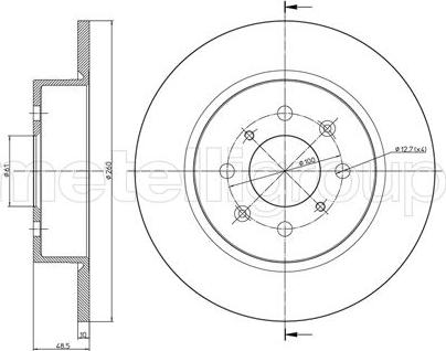 Fri.Tech. BD1601 - Спирачен диск vvparts.bg