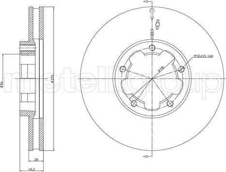 Remy RAD1773C - Спирачен диск vvparts.bg