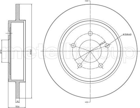 Fri.Tech. BD1626 - Спирачен диск vvparts.bg