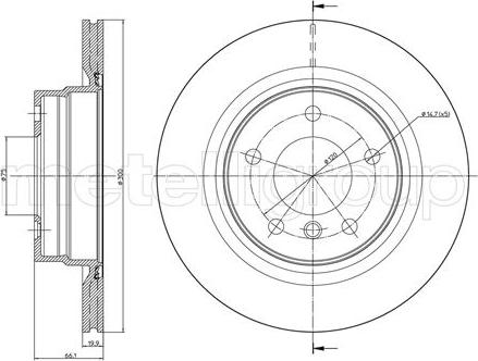 Fri.Tech. BD1095 - Спирачен диск vvparts.bg