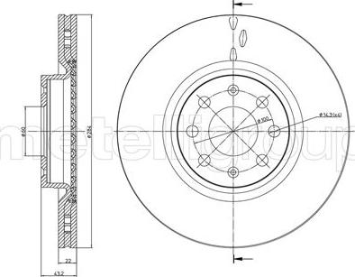 Fri.Tech. BD1003 - Спирачен диск vvparts.bg