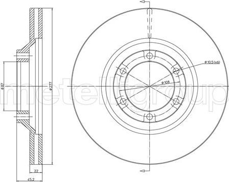 Fri.Tech. BD1014 - Спирачен диск vvparts.bg