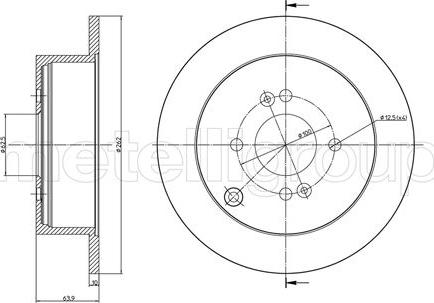 Fri.Tech. BD1015 - Спирачен диск vvparts.bg