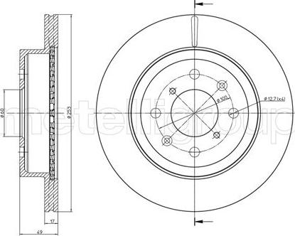 Fri.Tech. BD1086 - Спирачен диск vvparts.bg