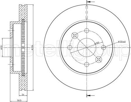 Fri.Tech. BD1030 - Спирачен диск vvparts.bg