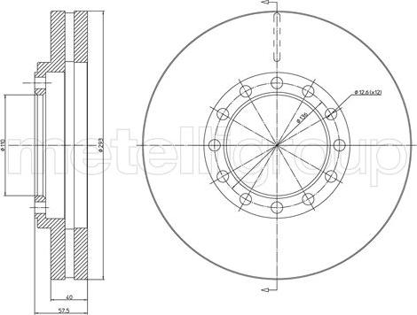 Fri.Tech. BD1022 - Спирачен диск vvparts.bg