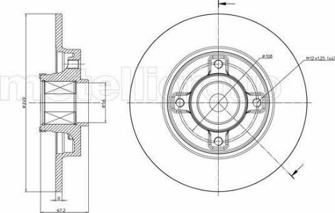 Fri.Tech. BD1079 - Спирачен диск vvparts.bg