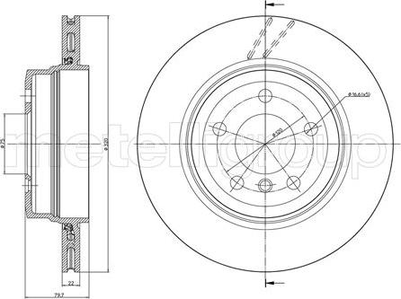 Fri.Tech. BD1078 - Спирачен диск vvparts.bg