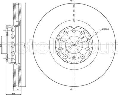 Fri.Tech. BD1199 - Спирачен диск vvparts.bg