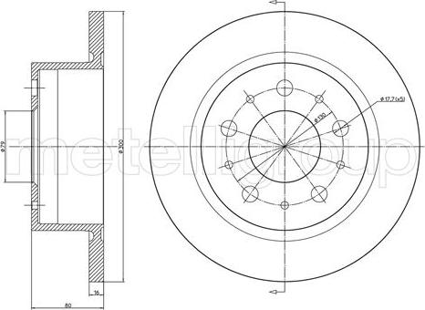 Fri.Tech. BD1165 - Спирачен диск vvparts.bg