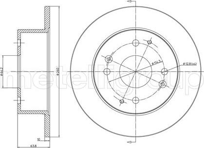 Fri.Tech. BD1103 - Спирачен диск vvparts.bg