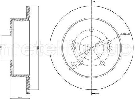 Fri.Tech. BD1114 - Спирачен диск vvparts.bg