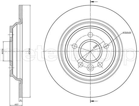 Fri.Tech. BD1186 - Спирачен диск vvparts.bg