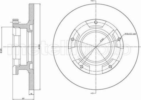 Fri.Tech. BD1187 - Спирачен диск vvparts.bg