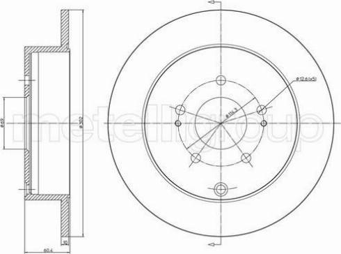 Fri.Tech. BD1136 - Спирачен диск vvparts.bg