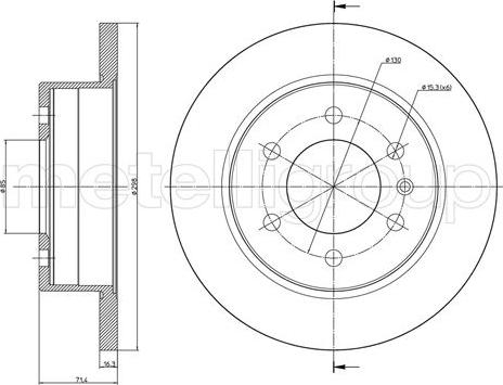 Mercedes-Benz N907423010007 - Спирачен диск vvparts.bg