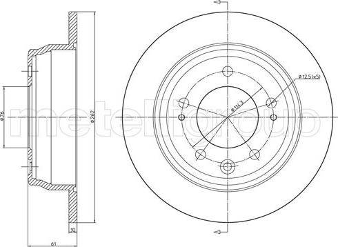 Fri.Tech. BD1179 - Спирачен диск vvparts.bg