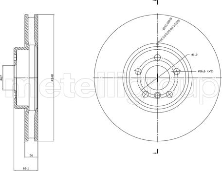 Fri.Tech. BD1867 - Спирачен диск vvparts.bg