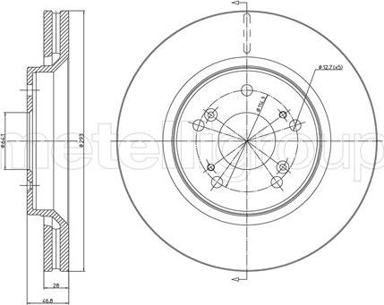 Fri.Tech. BD1349 - Спирачен диск vvparts.bg