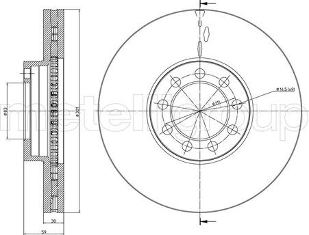 Comline ADC9063V - Спирачен диск vvparts.bg