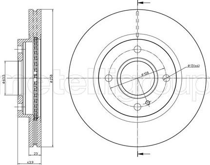 Fri.Tech. BD1346 - Спирачен диск vvparts.bg