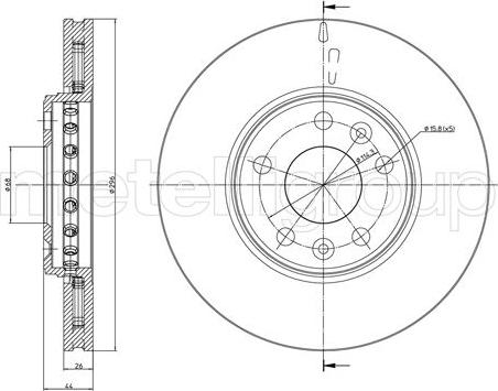 Fri.Tech. BD1361 - Спирачен диск vvparts.bg