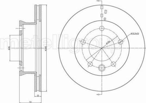 Fri.Tech. BD1312 - Спирачен диск vvparts.bg