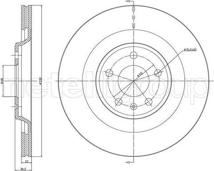 Fri.Tech. BD1317 - Спирачен диск vvparts.bg