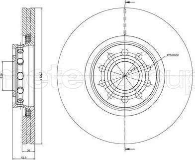 DJ Parts BD2780 - Спирачен диск vvparts.bg