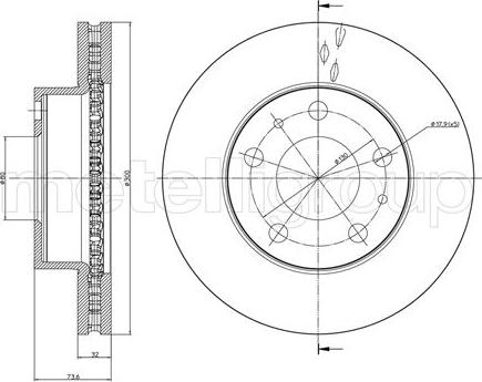 Fri.Tech. BD1240 - Спирачен диск vvparts.bg