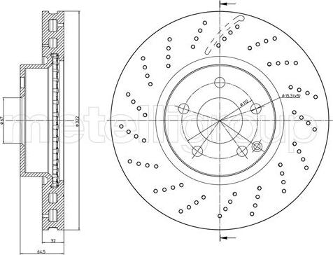 Fri.Tech. BD1287 - Спирачен диск vvparts.bg