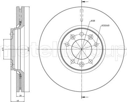 Fri.Tech. BD1222 - Спирачен диск vvparts.bg