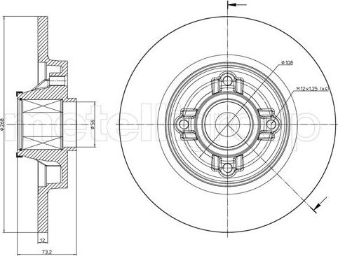 BOSCH 986479383 - Спирачен диск vvparts.bg