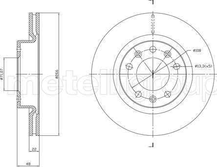 Fri.Tech. BD1765 - Спирачен диск vvparts.bg