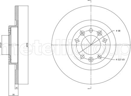 Fri.Tech. BD1760 - Спирачен диск vvparts.bg