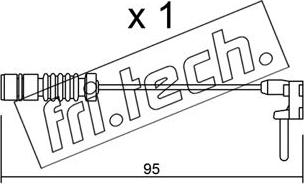 Fri.Tech. SU.011 - Предупредителен контактен сензор, износване на накладките vvparts.bg